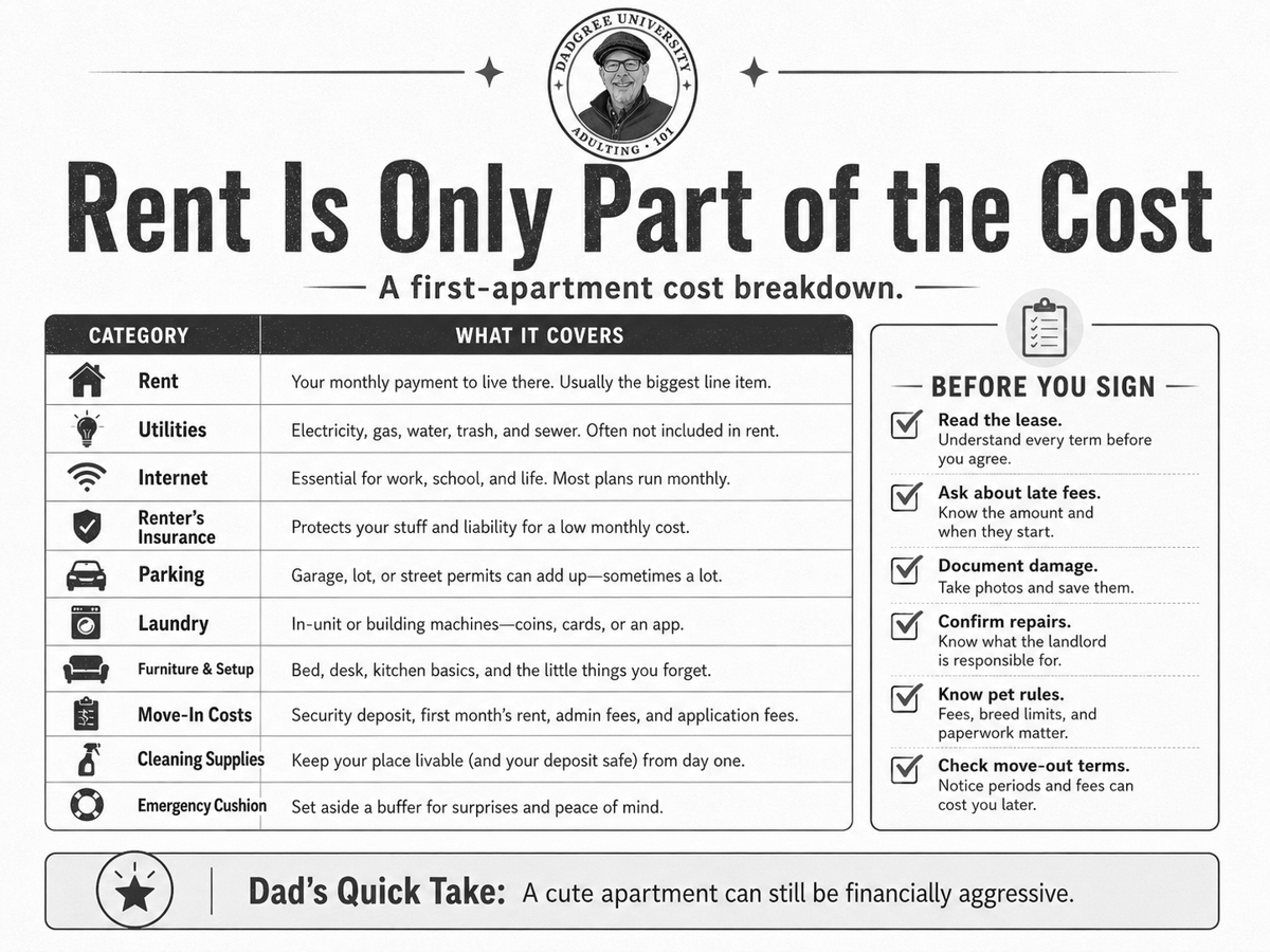 Rent Is Only Part of the Cost chart